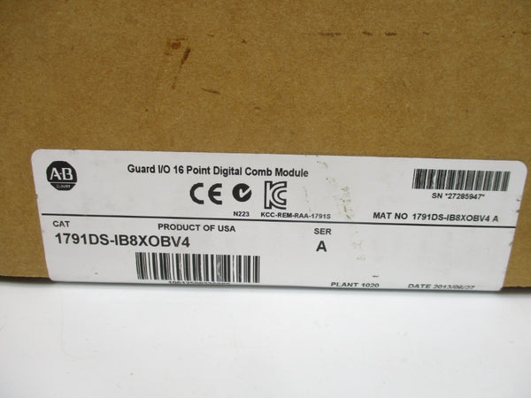 ALLEN BRADLEY 1791DS-IB8XOBV4 SER. A DATE: 2013 NSFS