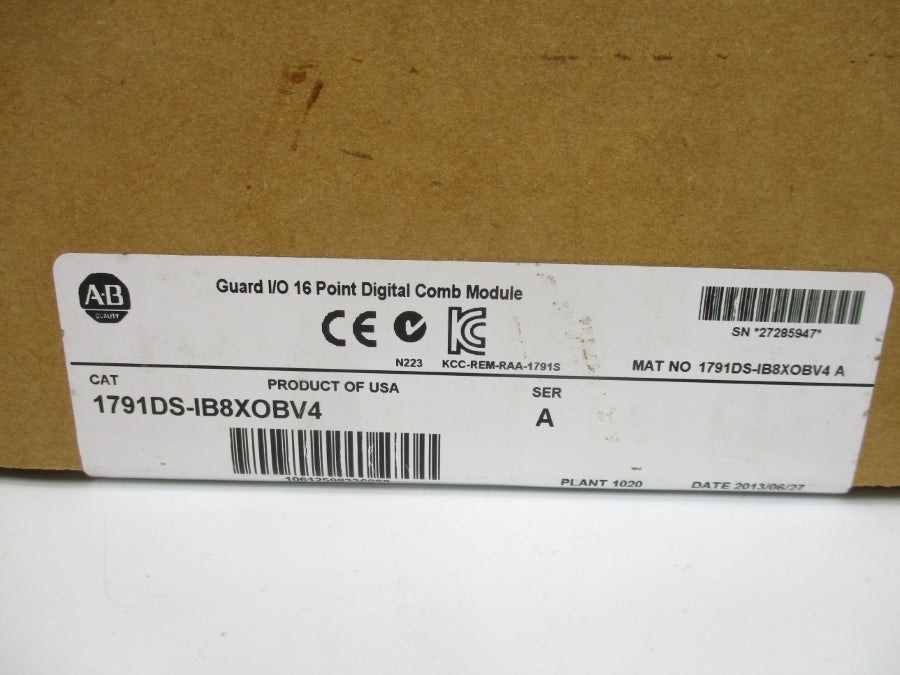 ALLEN BRADLEY 1791DS-IB8XOBV4 SER. A DATE: 2013 NSFS