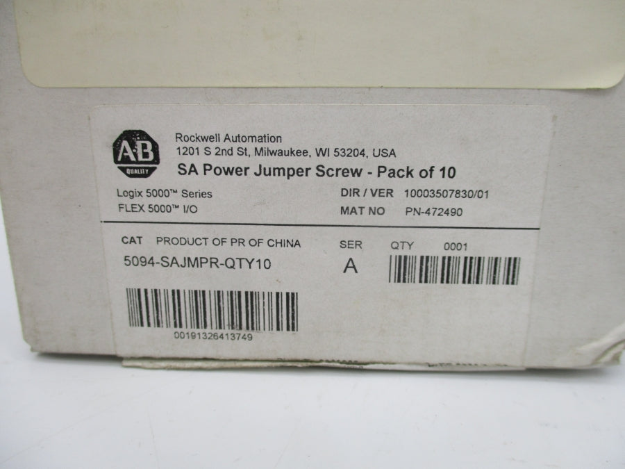 ALLEN BRADLEY 5094-SAJMPR-QTY10 SER. A (PACKAGE OF 10) NSMP