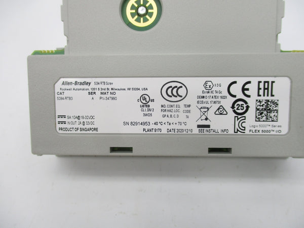 ALLEN BRADLEY 5094-RTB3 SER. A (BR/WH) NSMP