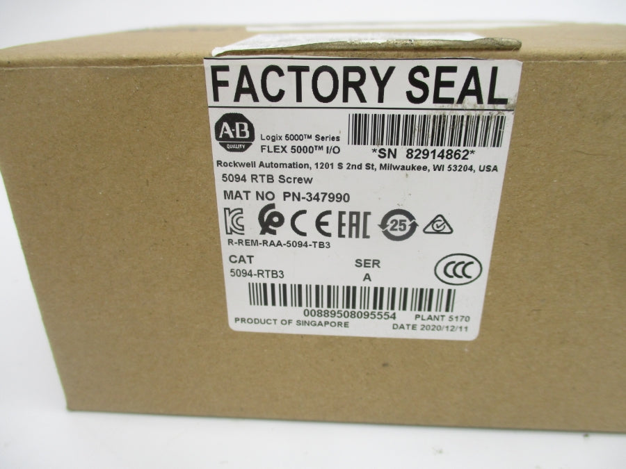 ALLEN BRADLEY 5094-RTB3 SER. A (BR/WH) NSMP