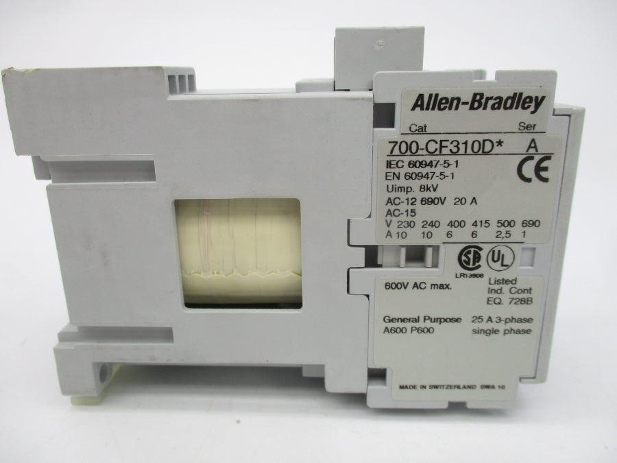 ALLEN BRADLEY 700-CF310DJ SER. A 24VDC 20A (BR/WH) NSMP