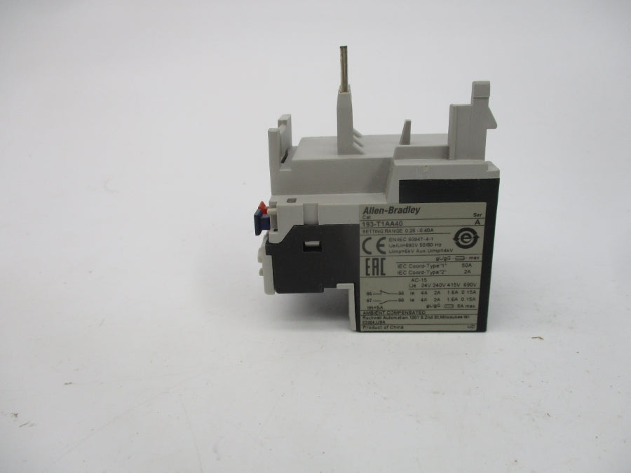 ALLEN BRADLEY 193-T1AA40 SER. A 690V 0.25-0.40A NSMP