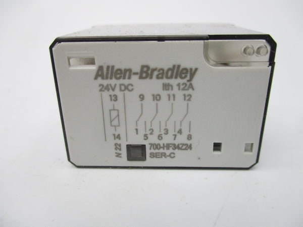 ALLEN BRADLEY 700-HF34Z24 SER. C 24VDC (WH) NSMP