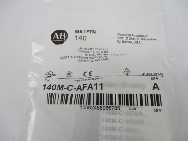 ALLEN BRADLEY 140M-C-AFA11 SER. A 240VAC 5A NSMP