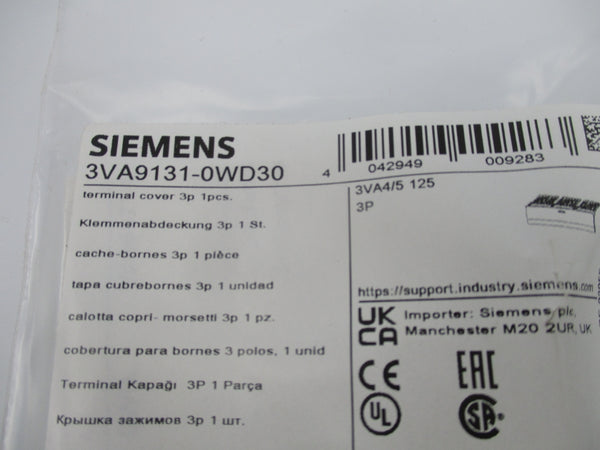 SIEMENS 3VA9131-0WD30 NSMP