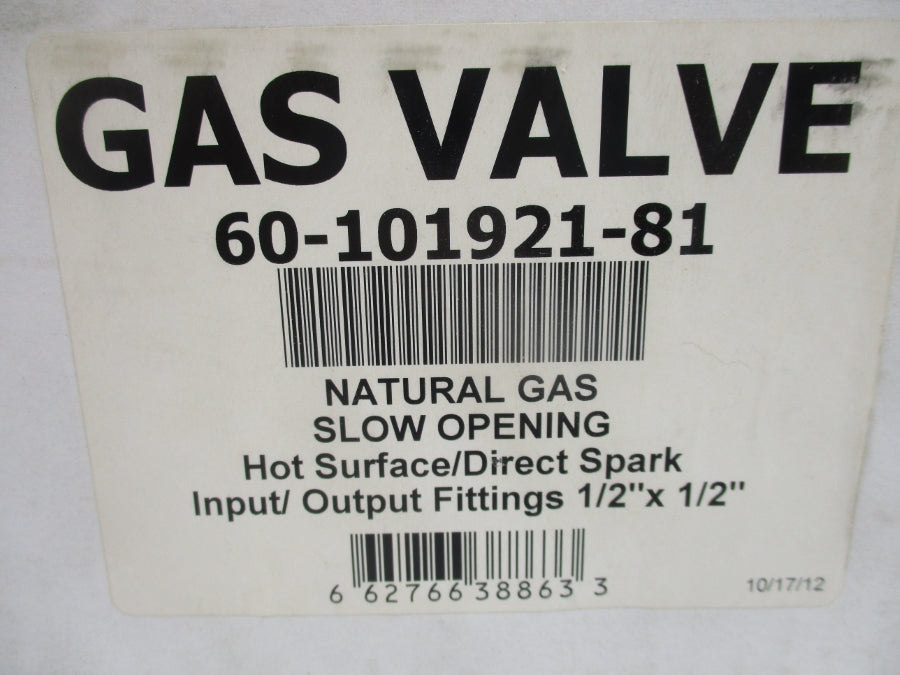 WHITE RODGERS 60-101921-81 36G55-521 24V 0.430A 1/2PSI REV. A 1/2" NSMP