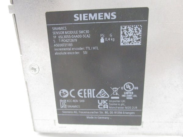 SIEMENS 6SL3055-0AA00-5CA2 (NO TERMINALS) NSNP