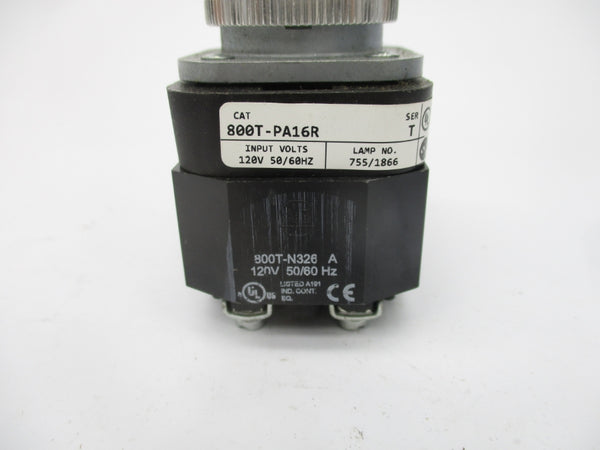 ALLEN BRADLEY 800T-PA16R SER. T 120V (AS PICTURED) NSNP