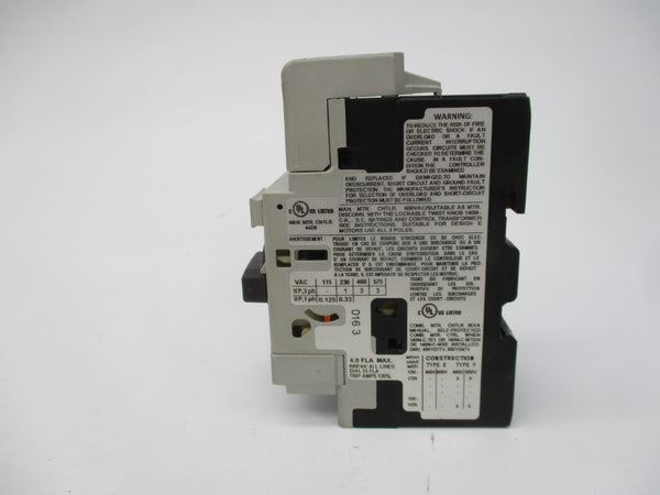 ALLEN BRADLEY 140M-C2E-B40 SER. D 240VAC 5A NSNP