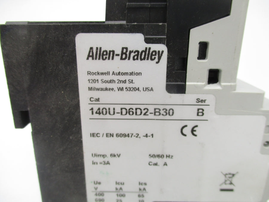 ALLEN BRADLEY 140U-D6D2-B30 SER. B 600V NSNP