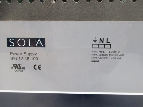 SOLA SFL12-48-100 115/230VAC 10.5/6.4A NSNP