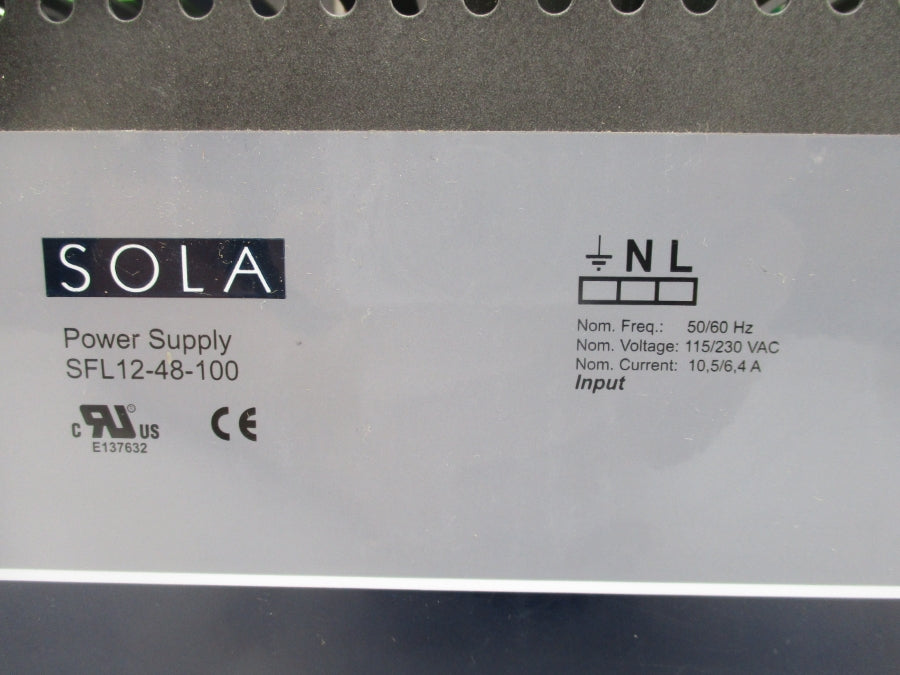 SOLA SFL12-48-100 115/230VAC 10.5/6.4A NSNP