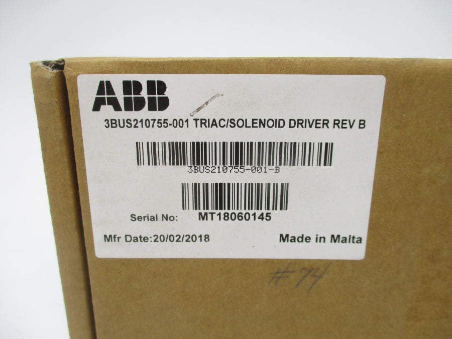 ABB 3BUS210755-001 REV. B NSFS