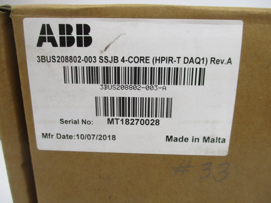 ABB 3BUS208802-003 SSJB 4-CORE NSMP