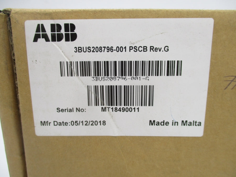 ABB 3BUS208796-001 REV. G NSMP