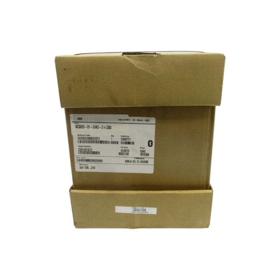 ABB ACS880-01-24A3-2+L503 F/W 3.10 DATE: 2020 NSFS
