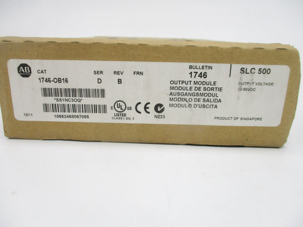 ALLEN BRADLEY 1746-OB16 SER. B REV. B (BR/WH) NSMP