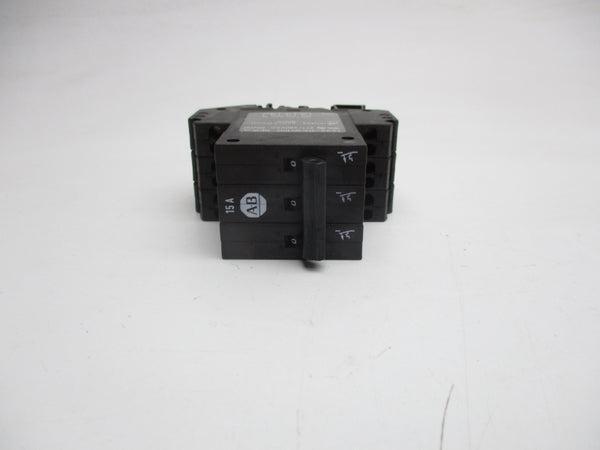 ALLEN BRADLEY 1492-GS3G150 SER. A 277/480VAC 15.0A NSMP