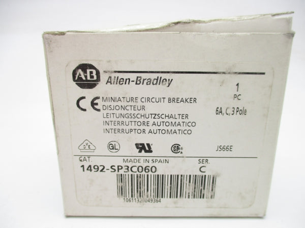 ALLEN BRADLEY 1492-SP3C060 SER. C 415VAC 6A NSMP
