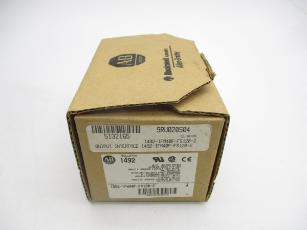 ALLEN BRADLEY 1492-IFM40F-FS120-2 SER. A 85-132VAC/DC (BR/WH) NSMP