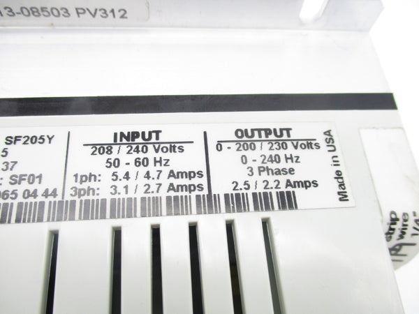 AC TECH SF205Y 208/240V 5.4/4.7A NSMP