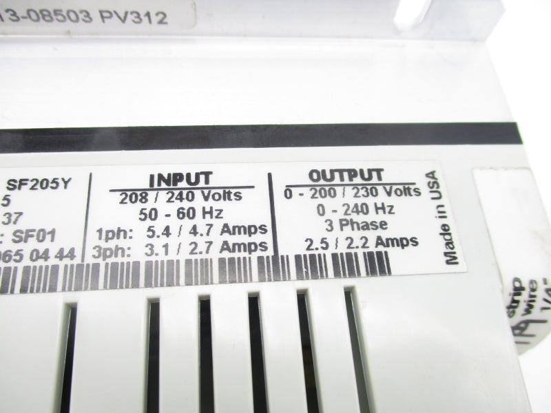 AC TECH SF205Y 208/240V 5.4/4.7A NSMP