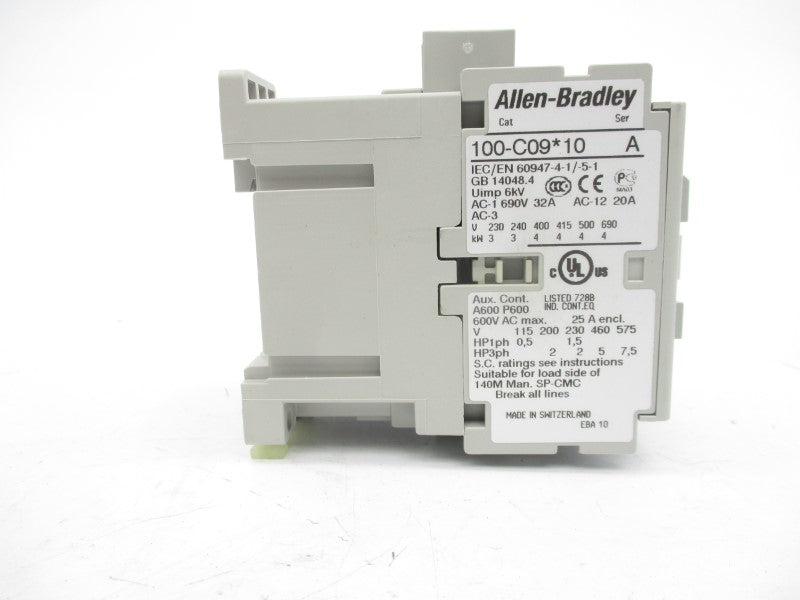 ALLEN BRADLEY 100-C09D10 SER. A 110/120V 32A (BR/WH) NSMP