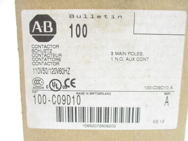 ALLEN BRADLEY 100-C09D10 SER. A 110/120V 32A (BR/WH) NSMP