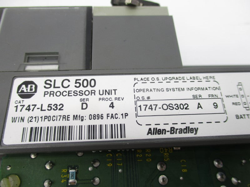 ALLEN BRADLEY 1747-L532 SER. D F/W 9 24VDC UNMP