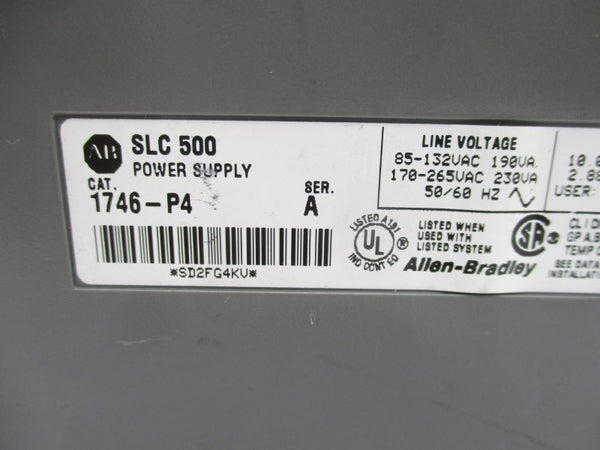 ALLEN BRADLEY 1746-P4 SER. A 170-265VAC UNMP