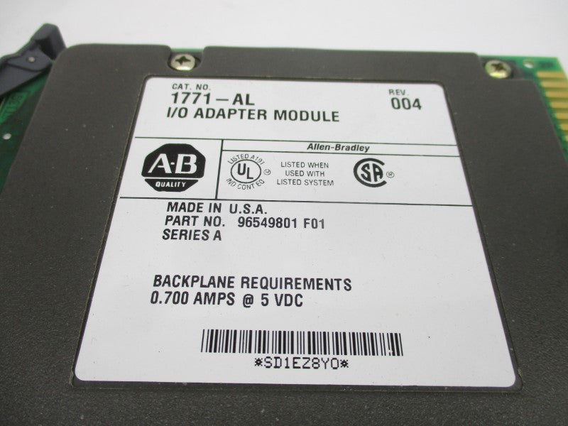 ALLEN BRADLEY 1771-AL SER. A REV. 004 5VDC NSMP