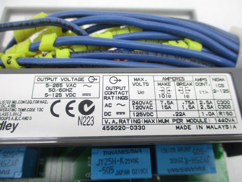 ALLEN BRADLEY 1746-OW16 SER. C 120-240VAC 15-7.5A UNMP