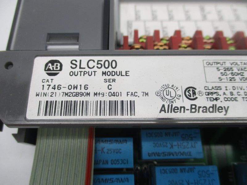 ALLEN BRADLEY 1746-OW16 SER. C 120-240VAC 15-7.5A NSNP