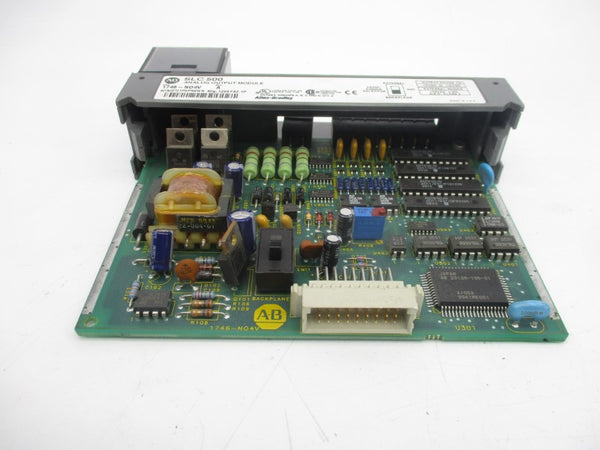 ALLEN BRADLEY 1746-NO4V SER. A 24VDC (NO TERMINAL) (NO DOOR) UNMP