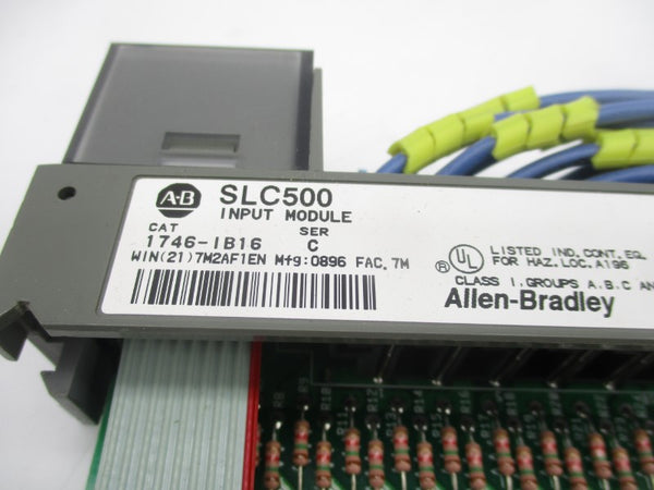ALLEN BRADLEY 1746-IB16 SER. C 10-30VDC (NO DOOR) UNMP