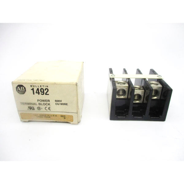 ALLEN BRADLEY 1492-100X SER. B 600V (WH) NSMP