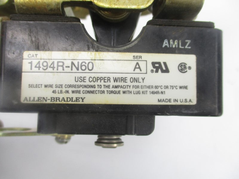 ALLEN BRADLEY 1494R-N60 SER. A 575V 60A (BR/YL) NSMP