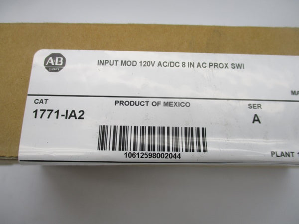 ALLEN BRADLEY 1771-IA2 SER. A DATE: 2014 NSFS