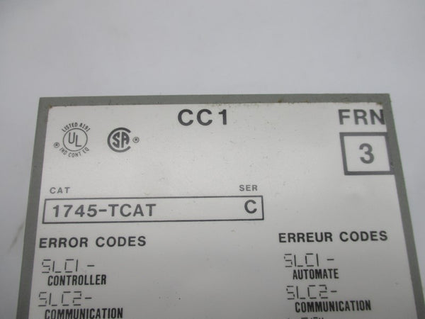 ALLEN BRADLEY 1745-TCAT SER. C F/W 3 NSMP