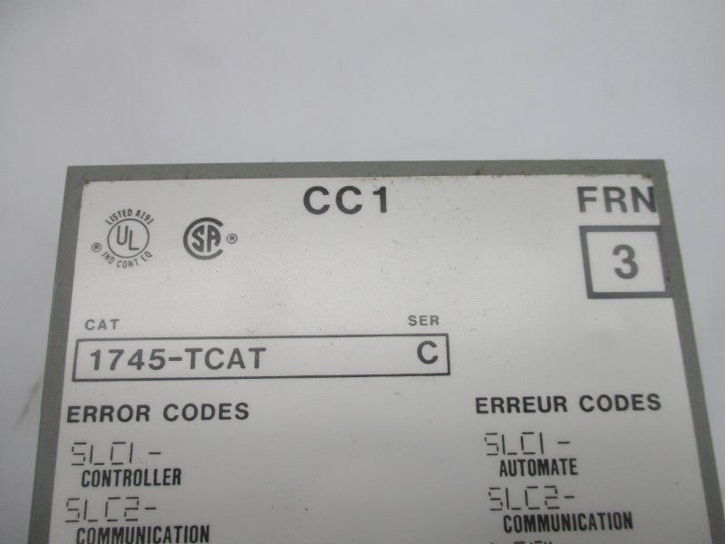 ALLEN BRADLEY 1745-TCAT SER. C F/W 3 NSMP