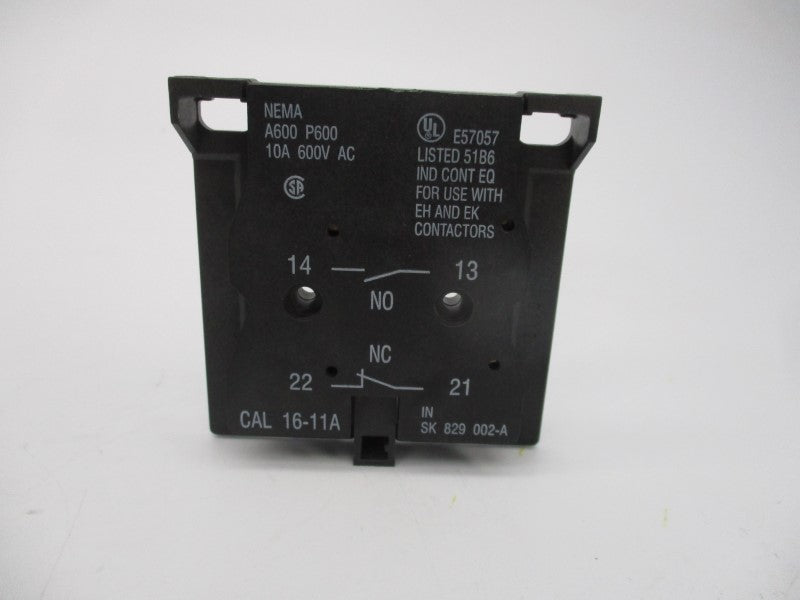 ABB CAL16-11A SK829003-A 600VAC 10A NSMP