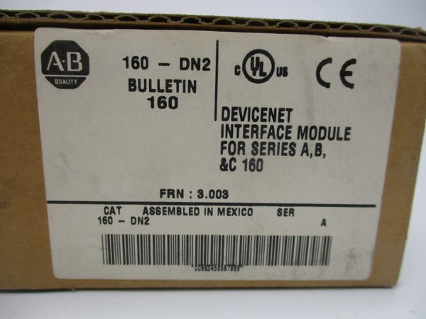 ALLEN BRADLEY 160-DN2 SER. A F/W 3.003 NSFS