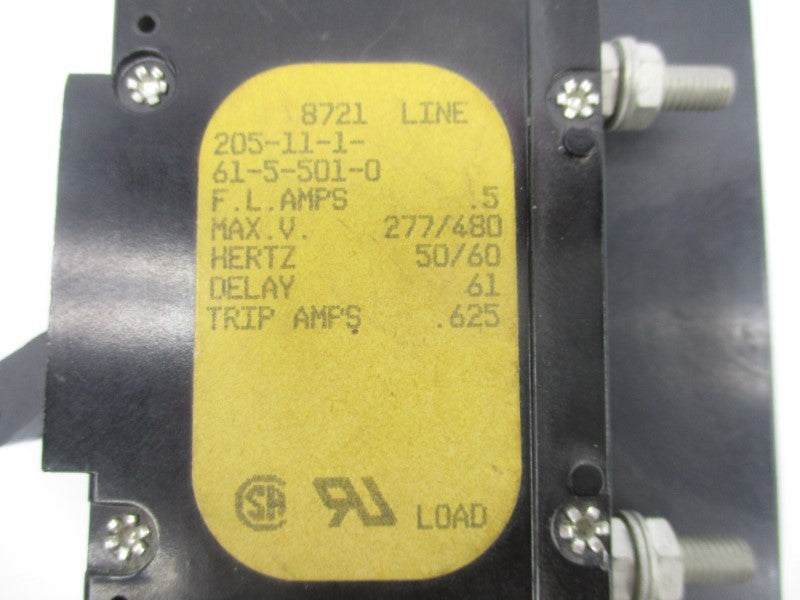 AIRPAX 205-11-1-61-5-501-0 277/480V 0.5A NSNP