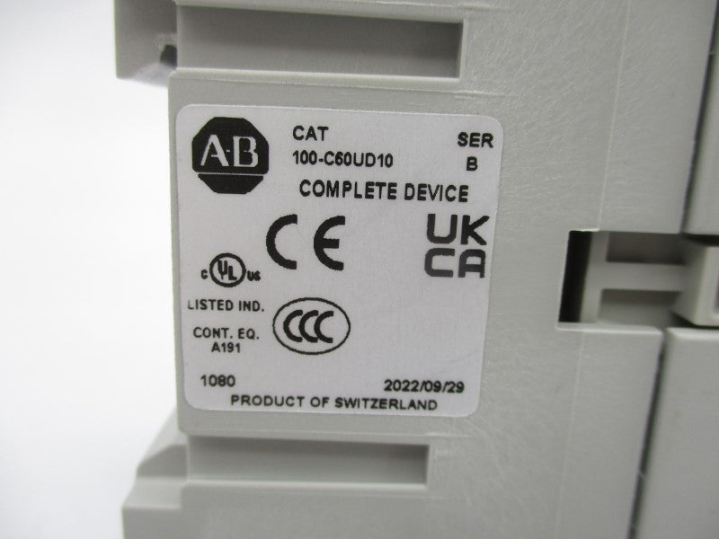 ALLEN BRADLEY 100-C60UD10 SER. B 110/120V (BR/WH) NSMP