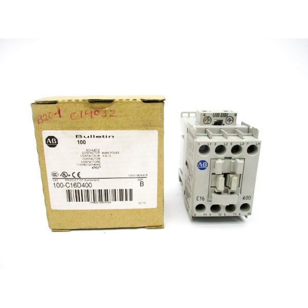 ALLEN BRADLEY 100-C16D400 SER. B 110/120V (BR/WH) NSMP