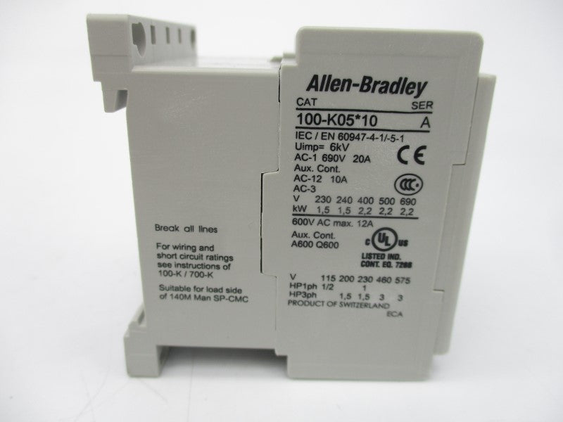 ALLEN BRADLEY 100-K05KF10 SER. A 230V (WH) NSMP