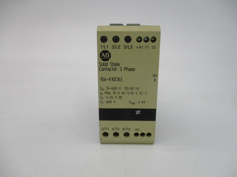 ALLEN BRADLEY 156-A10CB3 SER. A 5-24VDC 10A (BR/WH) NSMP