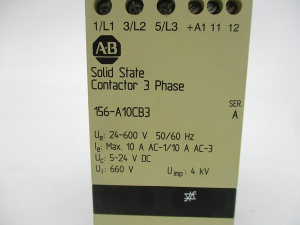 ALLEN BRADLEY 156-A10CB3 SER. A 5-24VDC 10A (BR/WH) NSMP