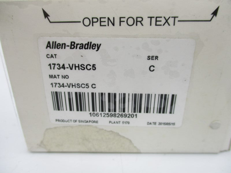 ALLEN BRADLEY 1734-VHSC5 SER. C F/W 3.005 5VDC 0.5A NSMP